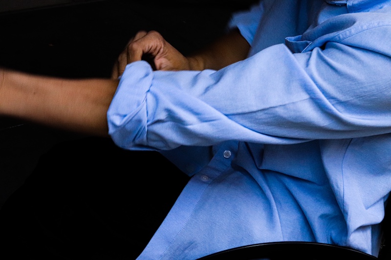 Close up of a Chicable cotton shirt