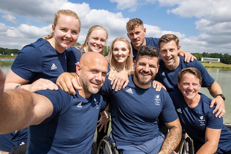 A photo of the Paralympics GB canoeing team 